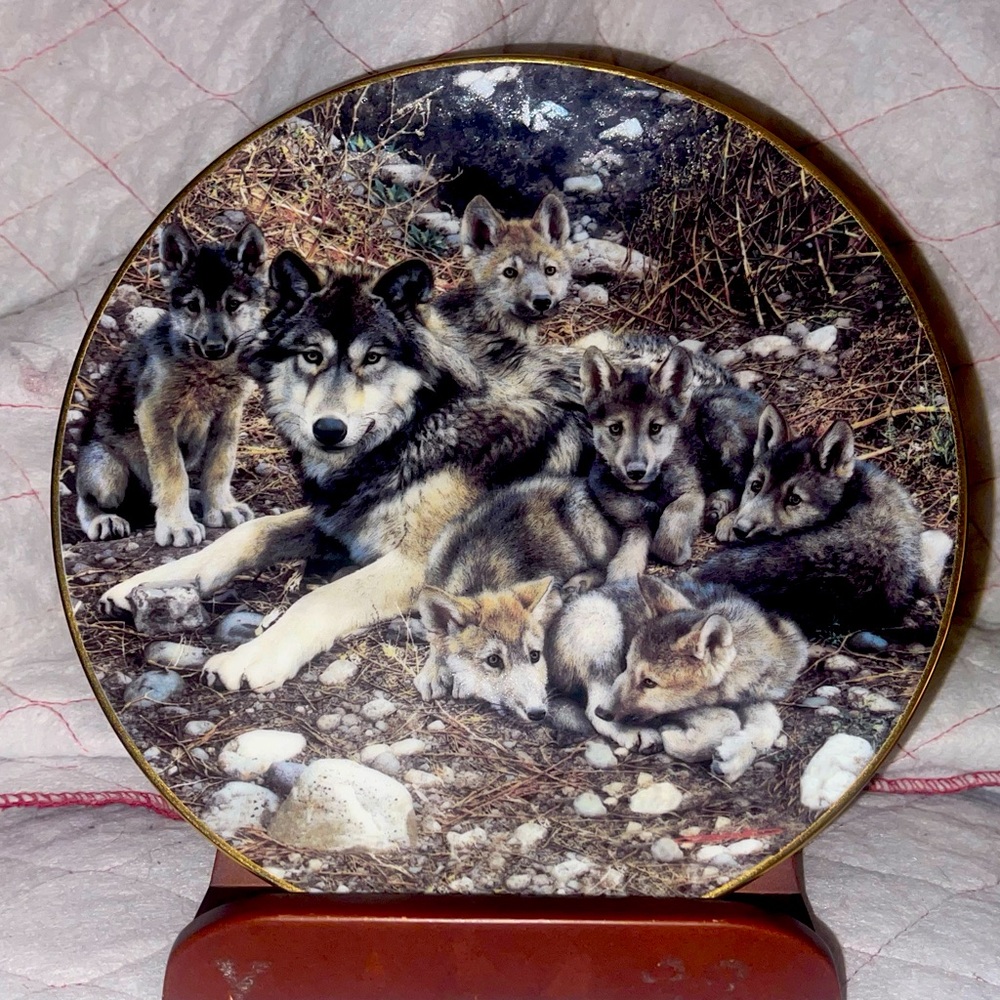 DEN MOTHER by Carl Brenders, A Family Affair Plate, 1994 First Issue, Limited